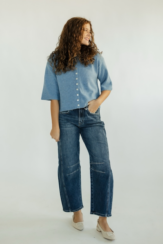 The Stacey Blue Cardigan