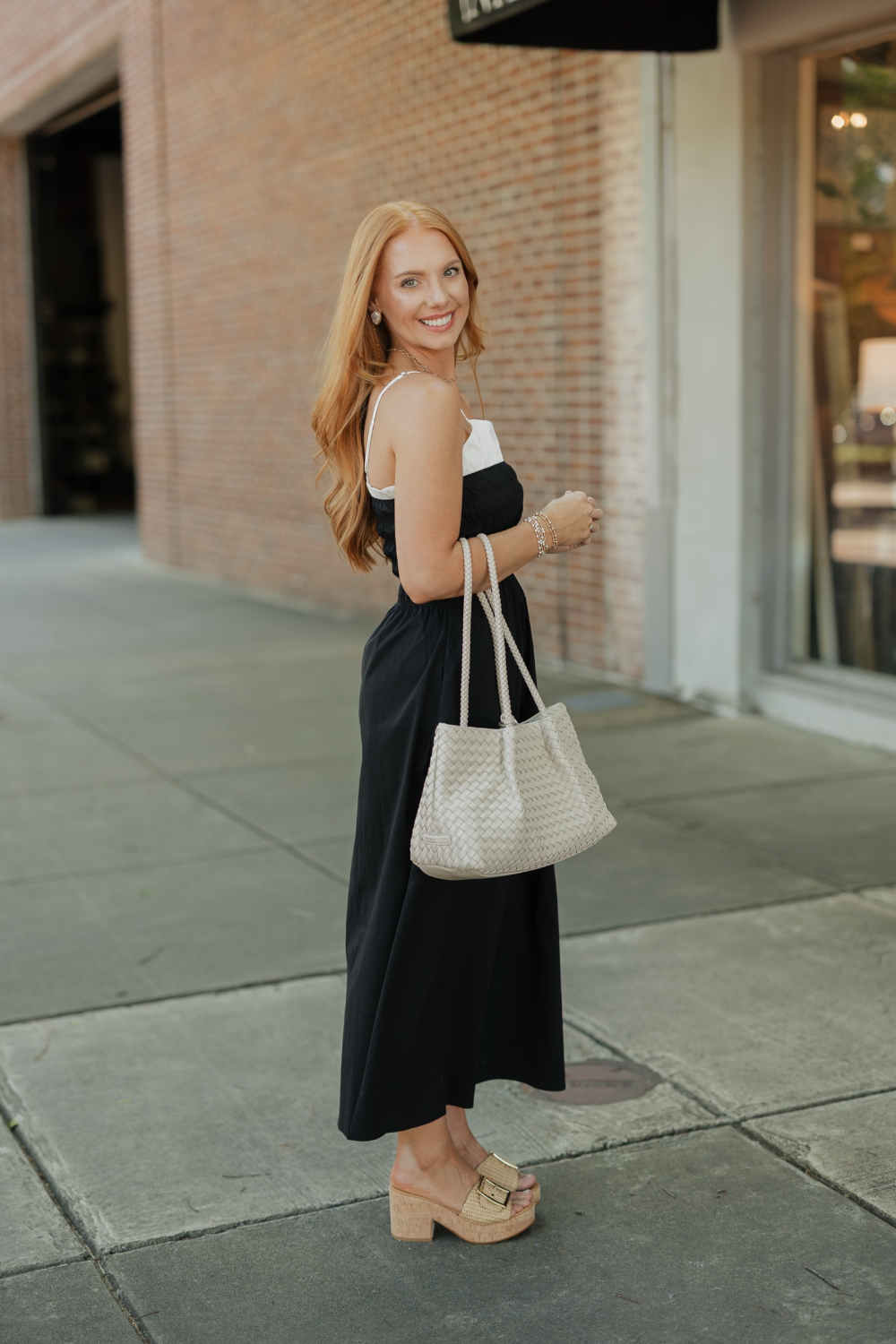 Cara Black & White Maxi Dress (XS-XL)