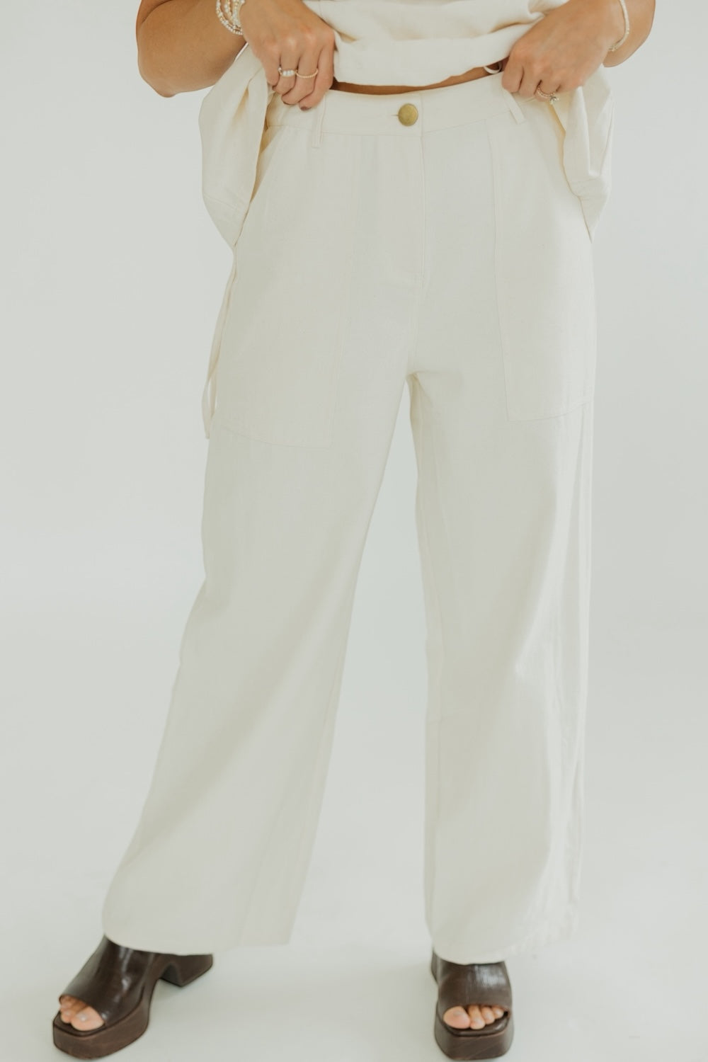 Penny Cream Twill Utility Pant