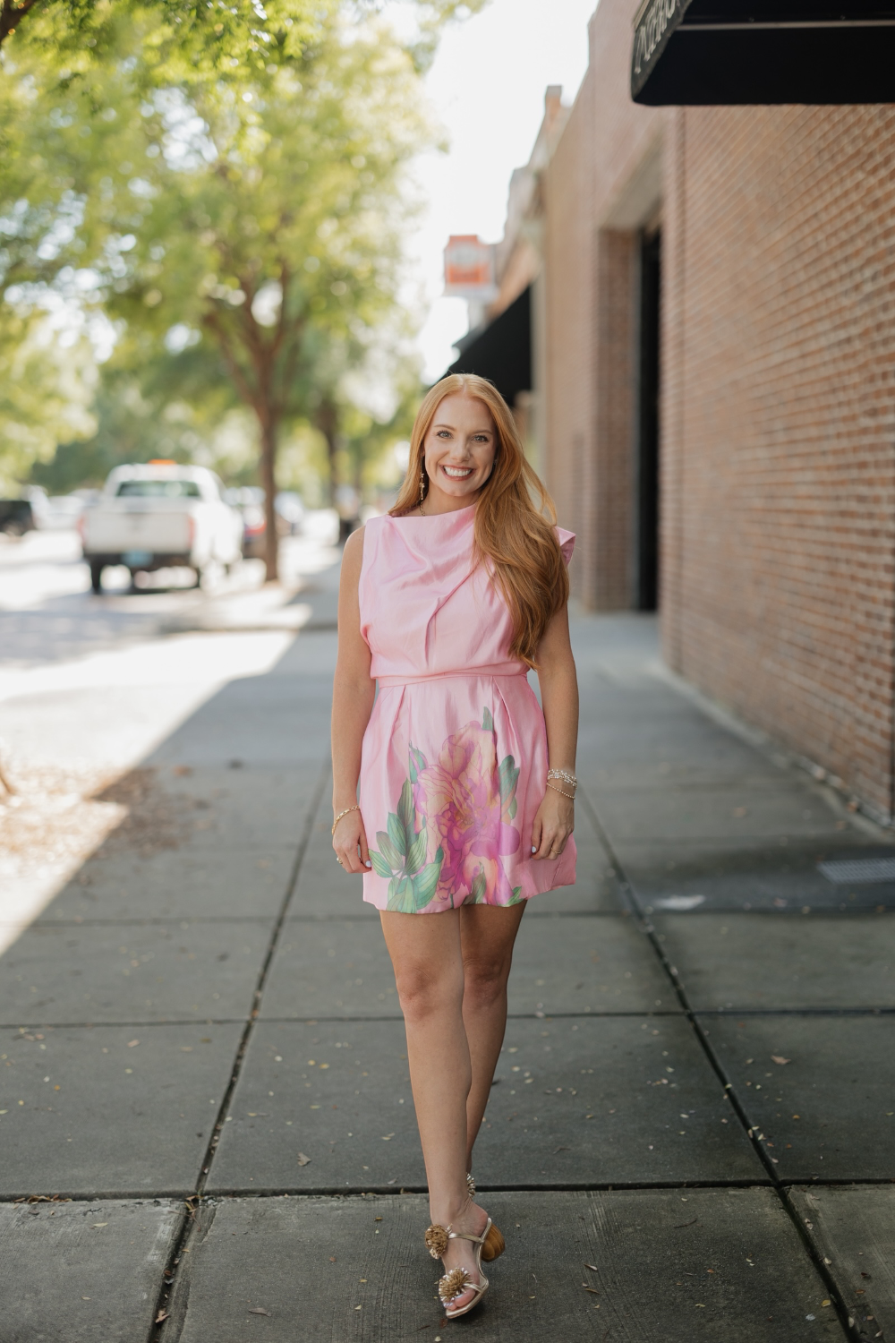 Kate Bold Flower Print Mini Dress