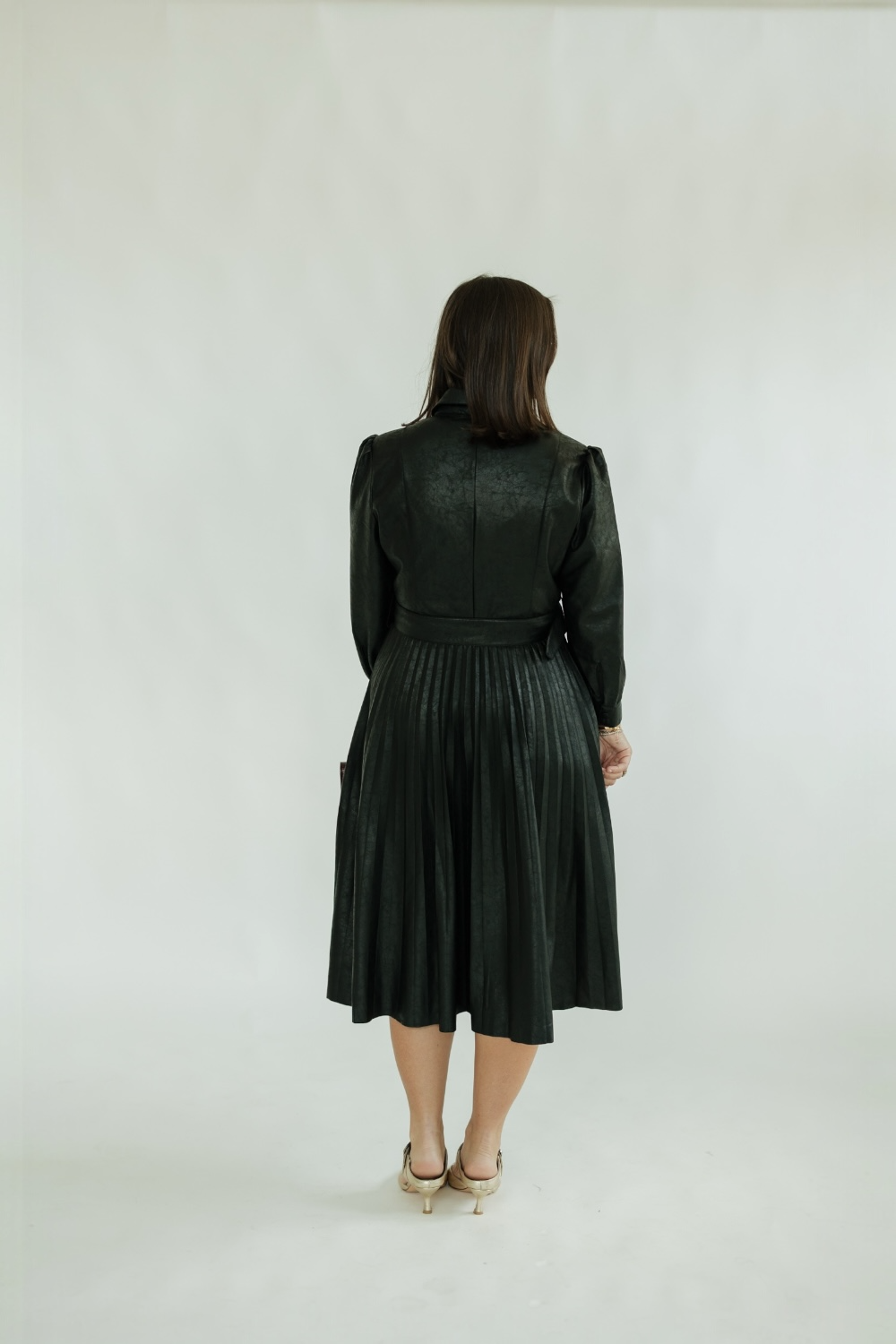 Maxine Black Midi Dress