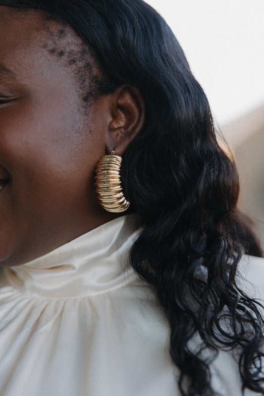 Textured Chunky Hoops