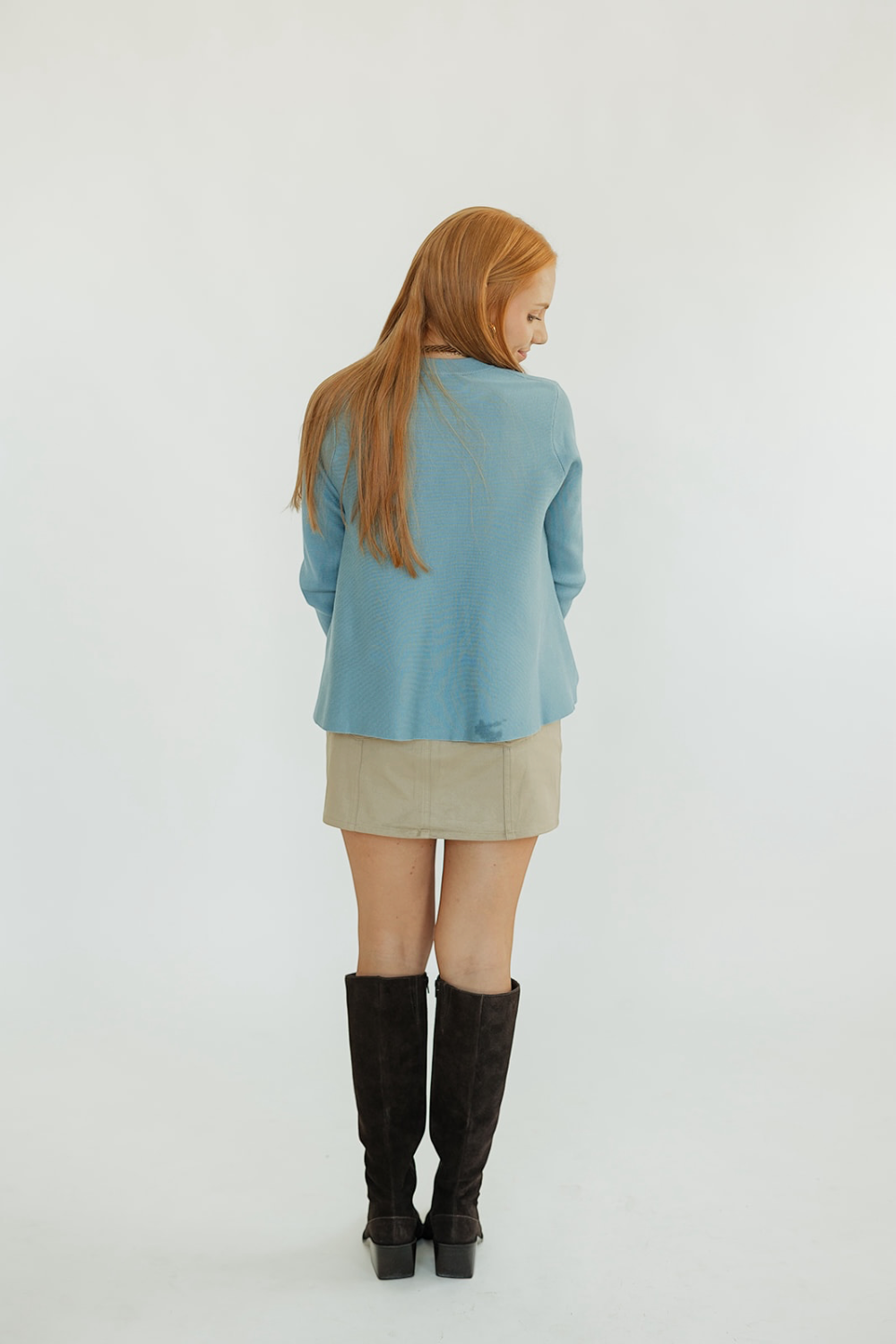 Mandy Sand Suede Mini Skirt (XS-XL)