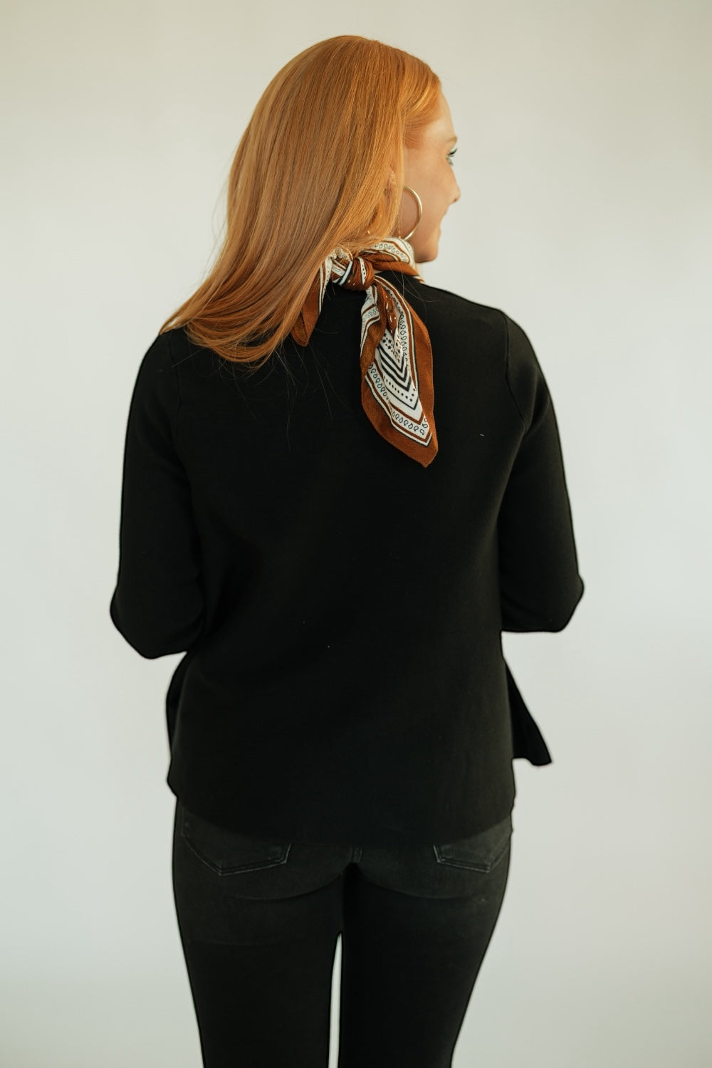 Black Flared Knit Sweater (S-XL)