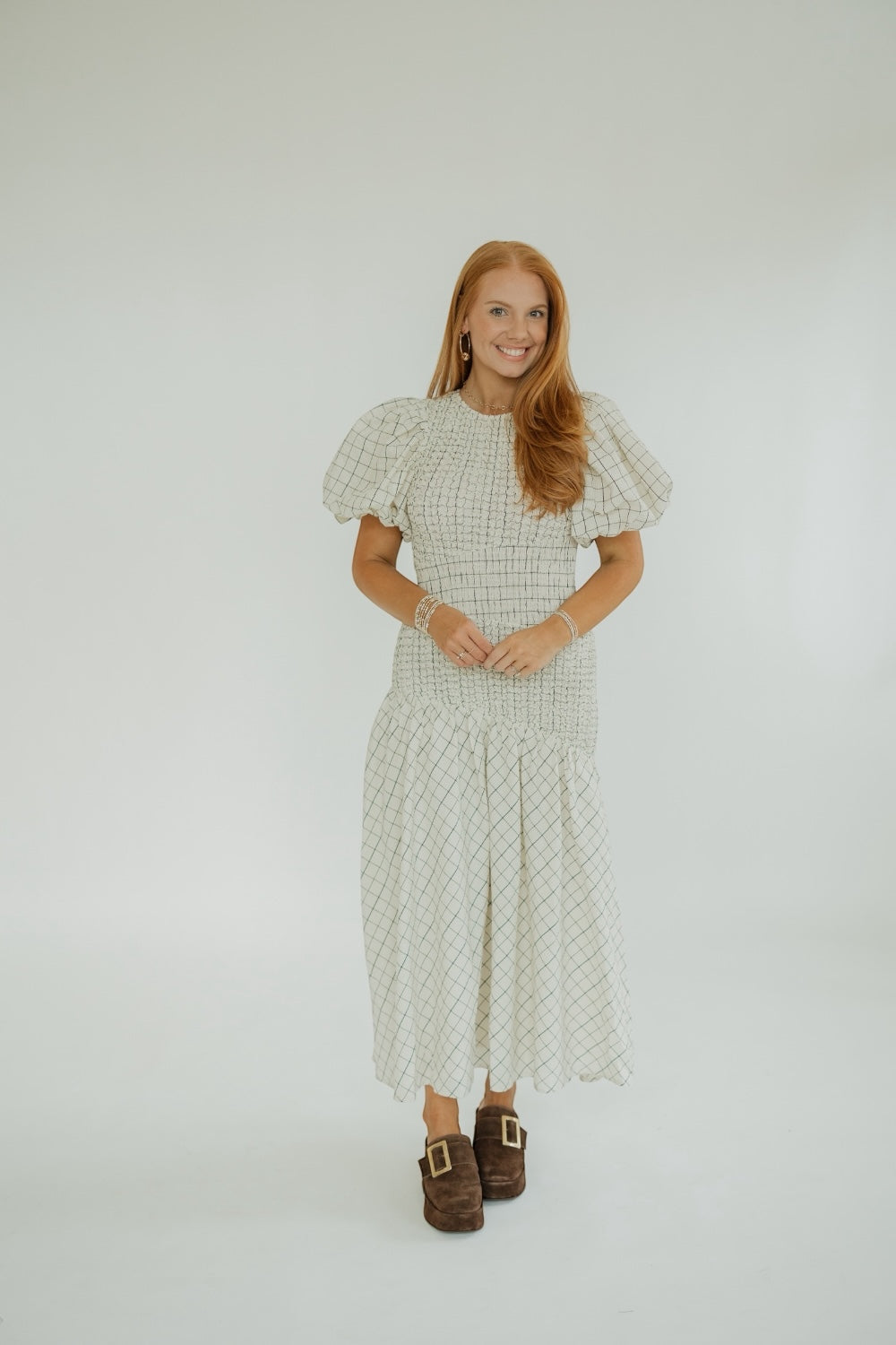 allie maxi dress Allie Asymmetrical Smocked Maxi Dress – Studio 3:19