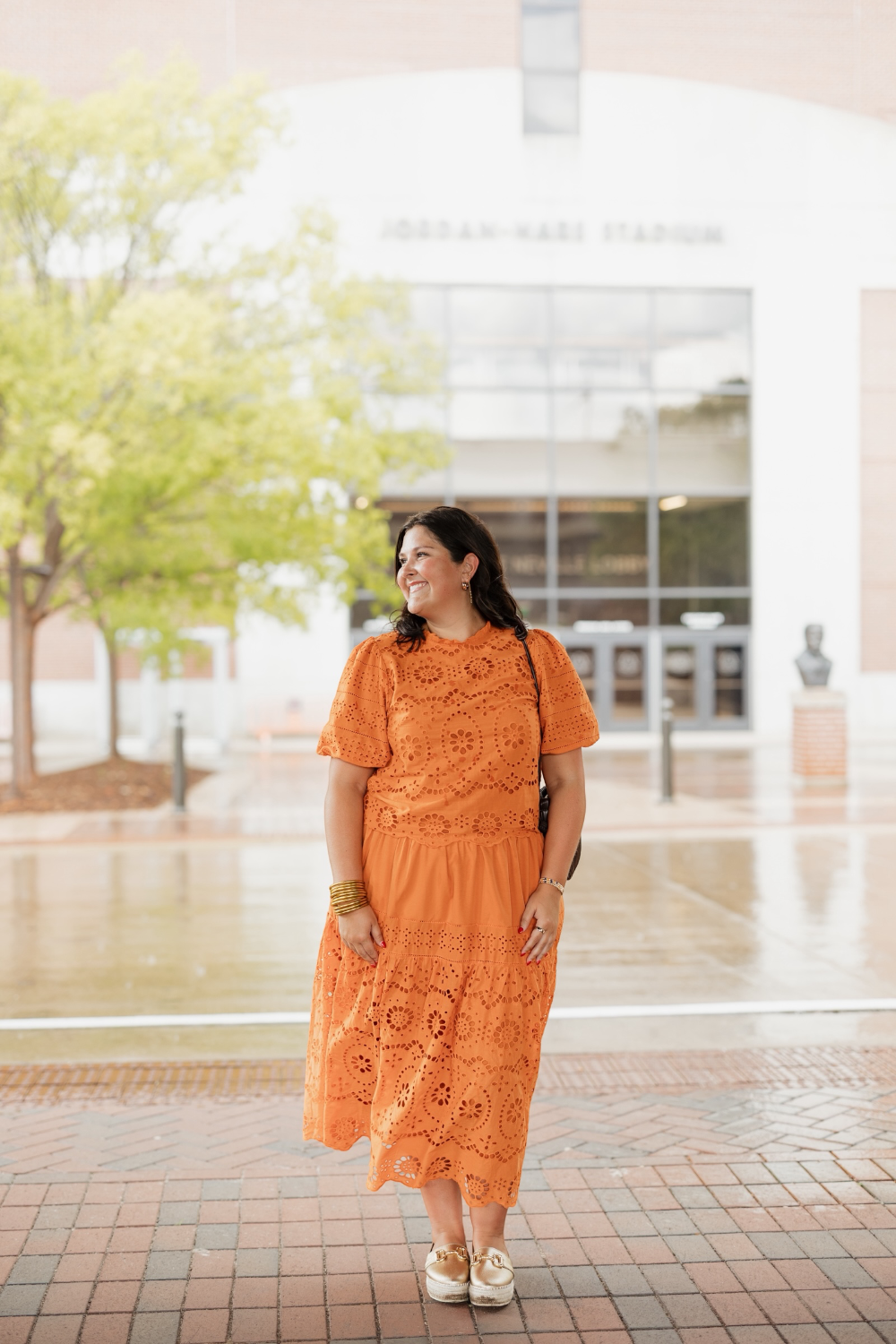 Betsy Eyelet Bubble Sleeve Top (S-XL)