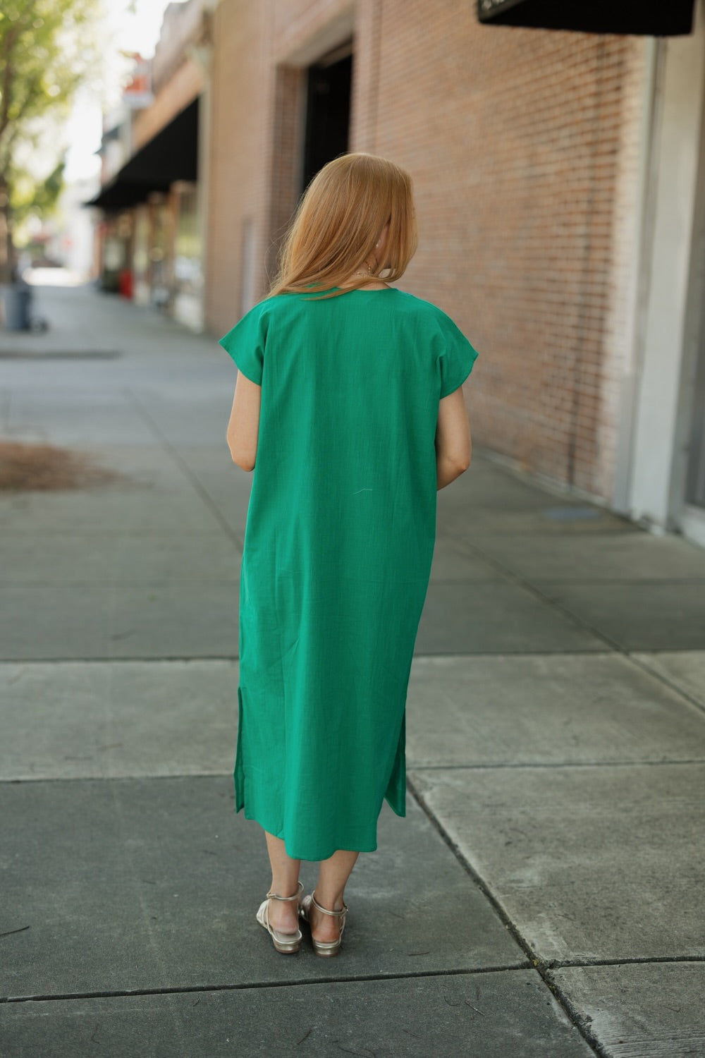 Green/Blue Beach Kaftan