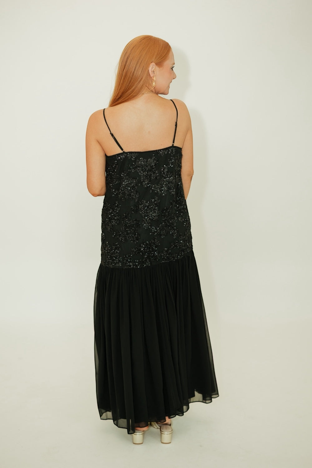 Marissa Drop Waist Sequin Dress