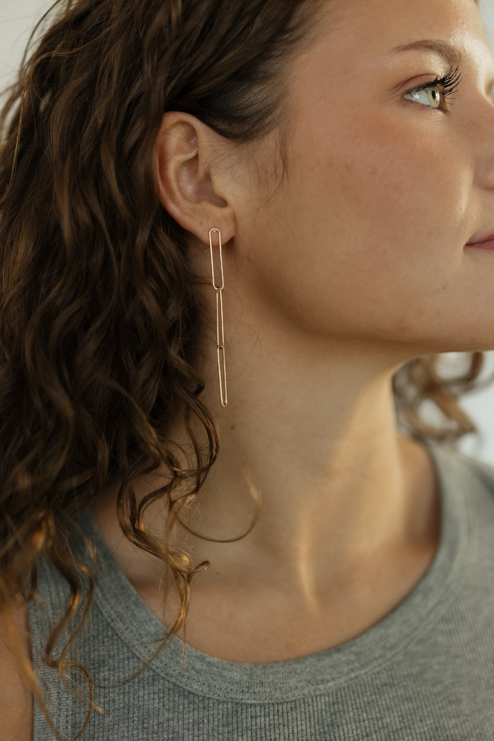 Linked Clip Earrings