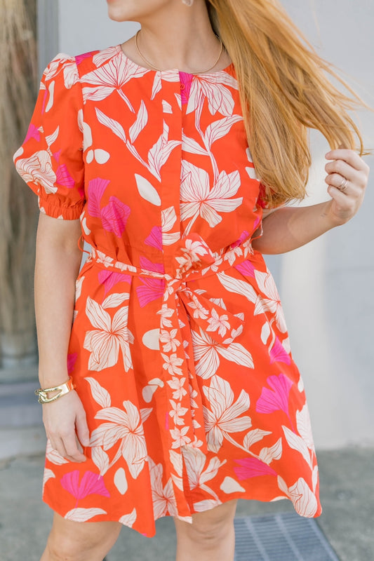 Skyla Chilli Florals Dress by Maude