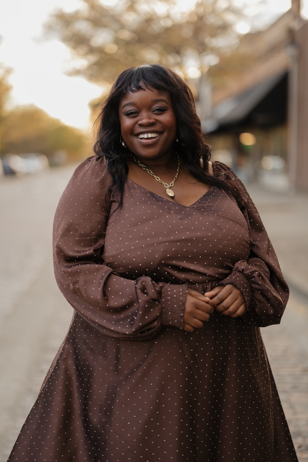 Elaine Brown Embellished Midi Dress (S-3XL)