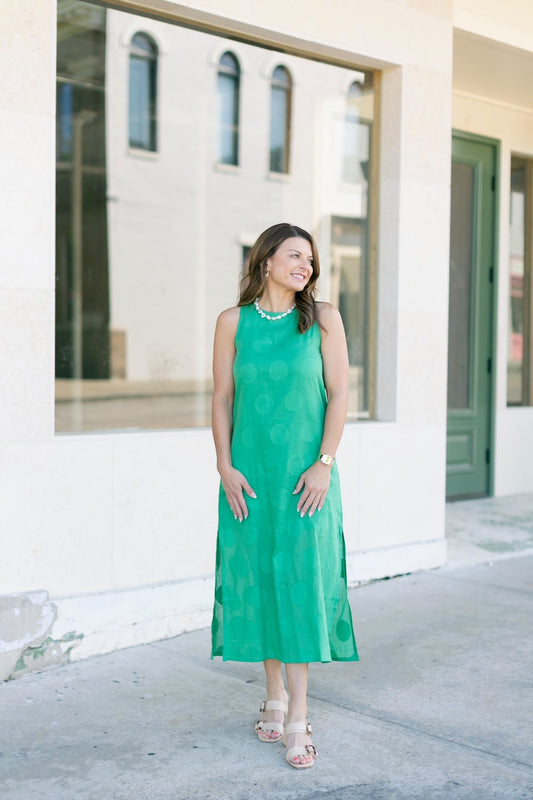 Sara Green Polka Dot Midi Dress (XS-XL)