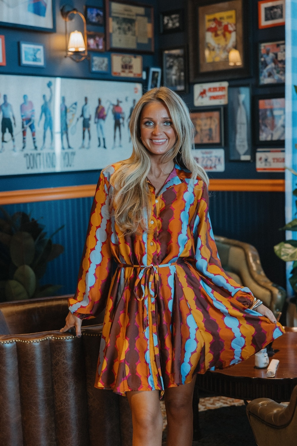Alexis Hopeless Romantic Button Down Shirt Dress (S-3XL)
