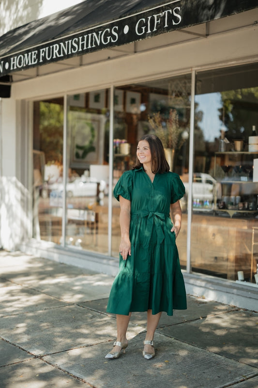 Clara Emerald Maxi Dress (XS-XL)