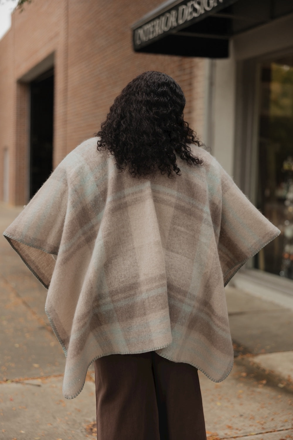 Icy Blue Whipstitch Wrap