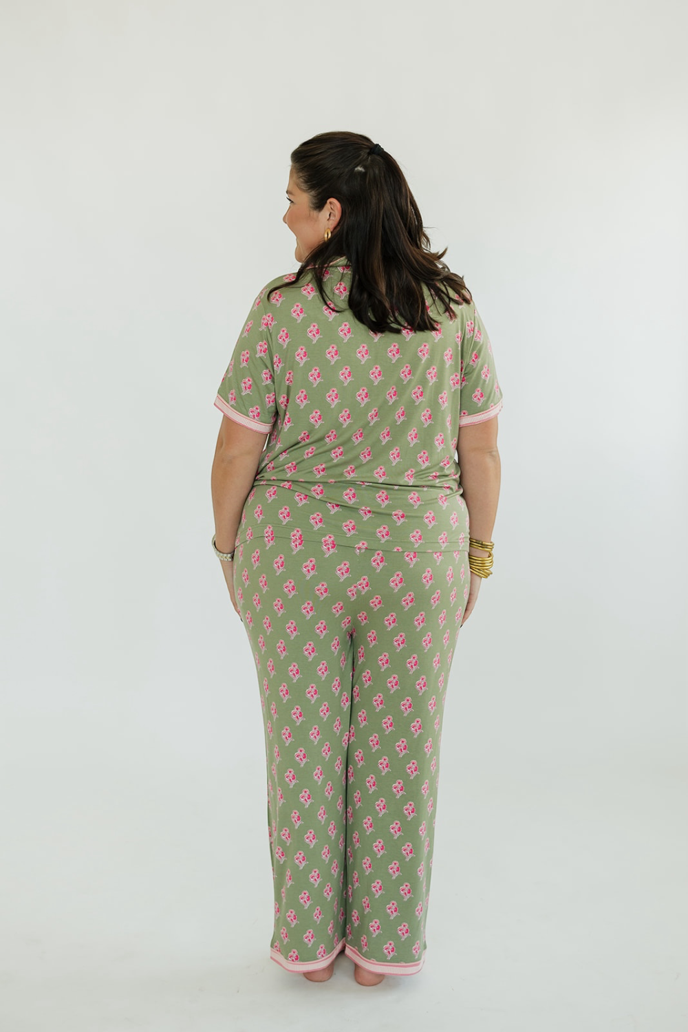 Charlotte Olive Petal Sketch PJ Set (XS-2XL)