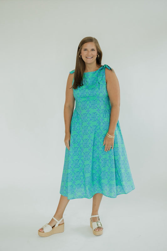 Sadie Bow Tie Shoulder Dress (XS-XL)
