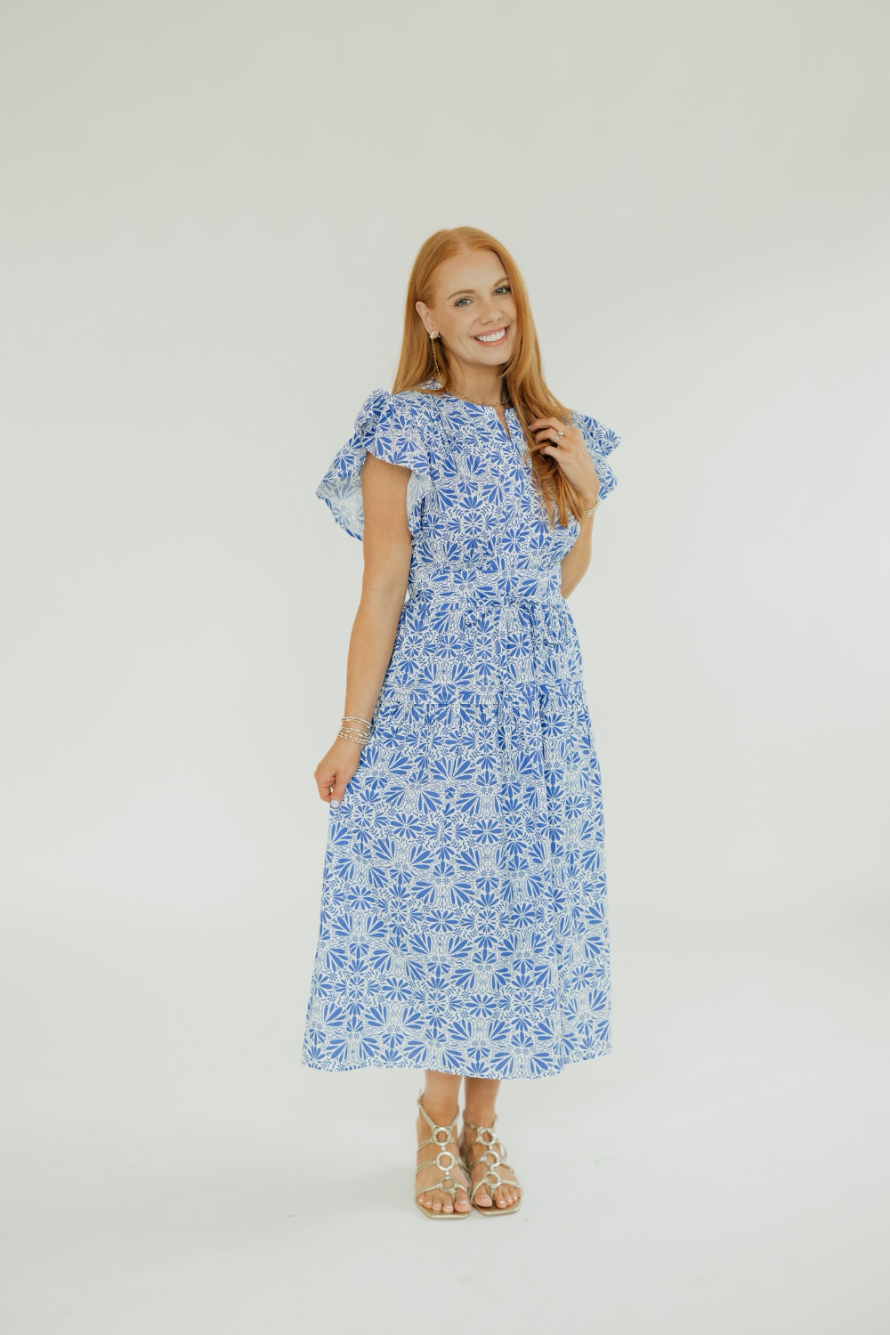 Cala Ceramic Bloom Midi Dress