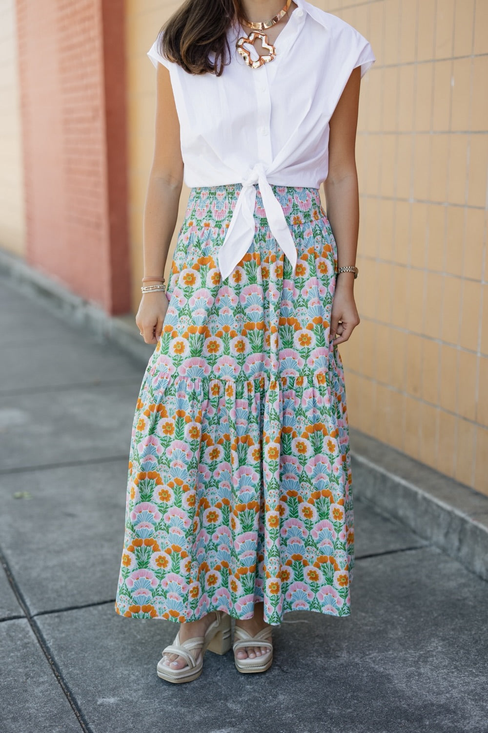 Aerin Dreamy Meadows Maxi Skirt (S-3XL)