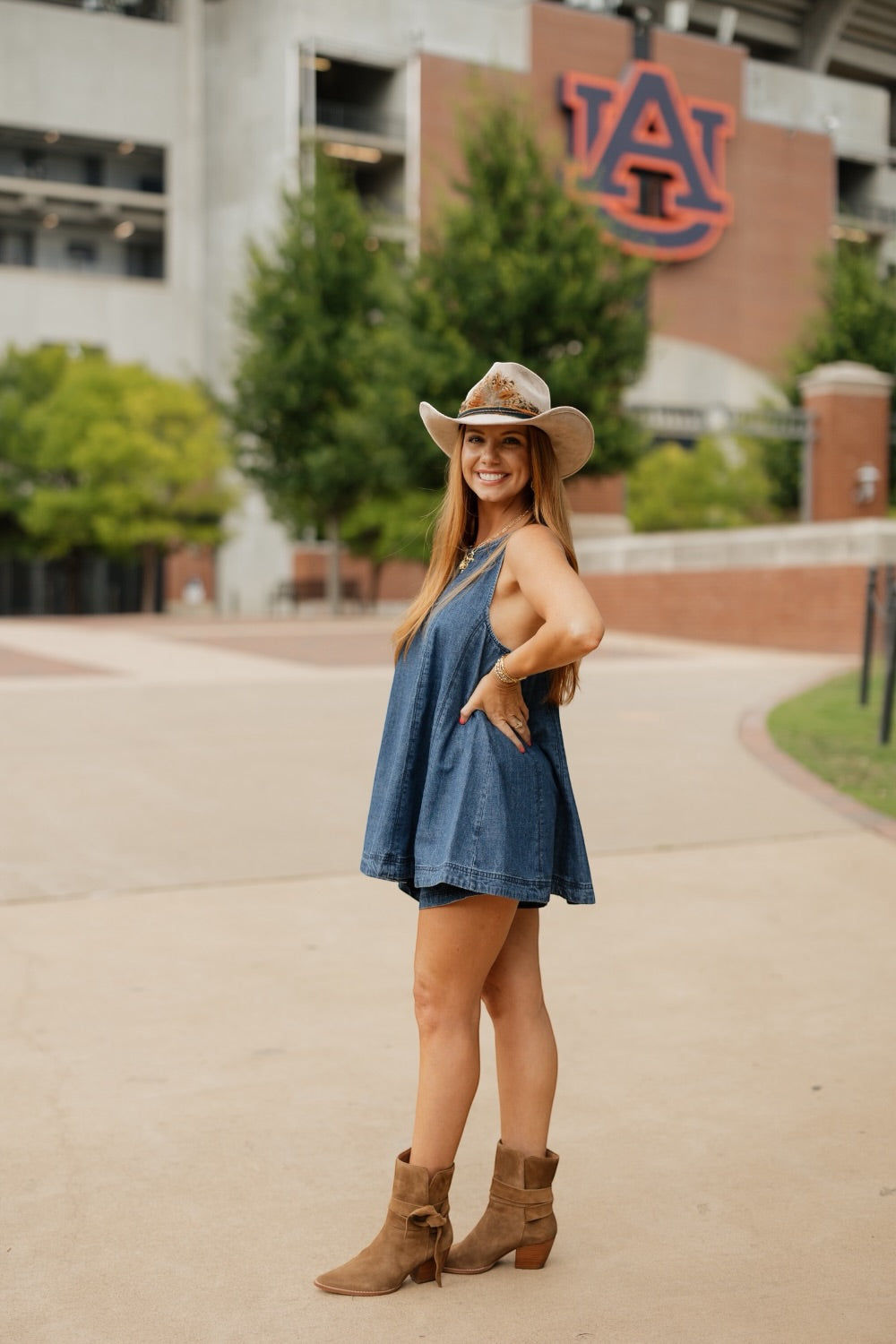 Scottie Washed Denim Top & Short Set