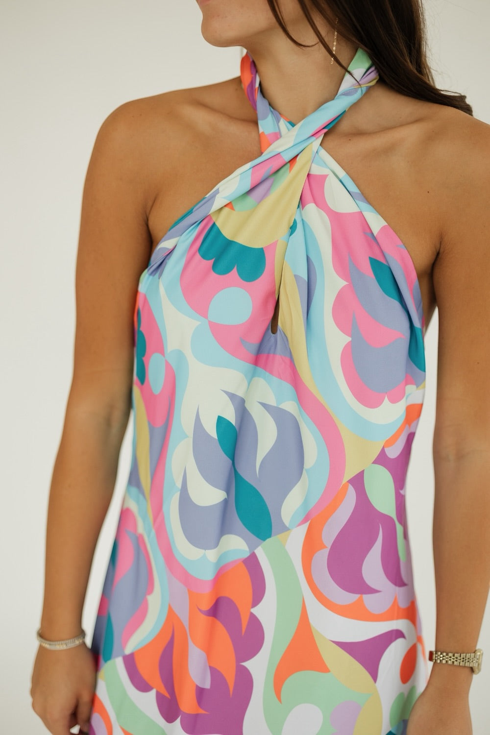 Gia Floral Print Midi Dress