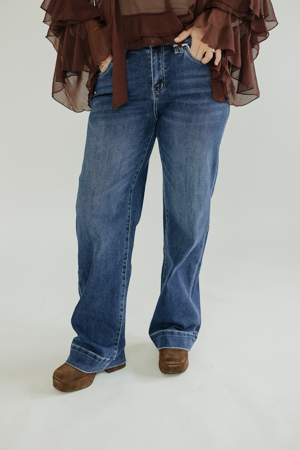 Dominated High Rise Wide Leg Jean (0-22)