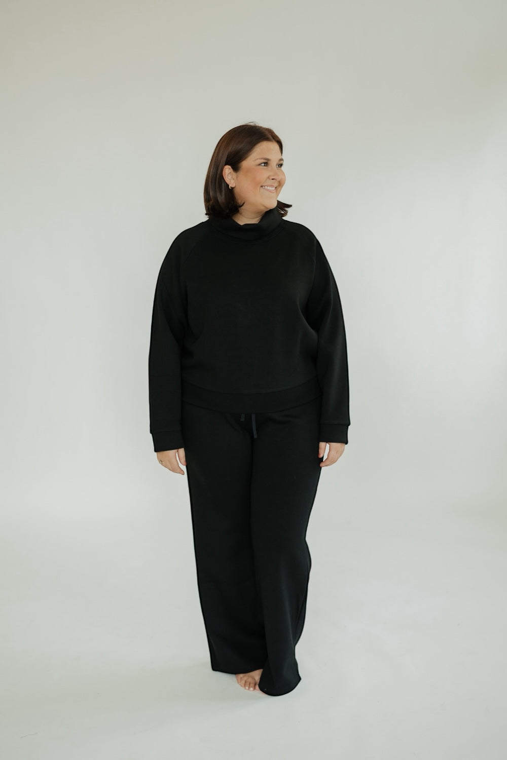 Black Wide Leg SweatPant (XS-XXL)