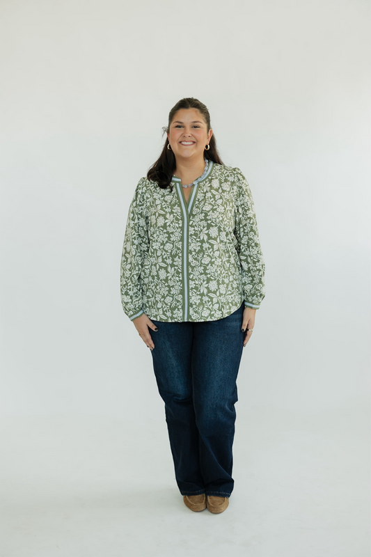 Naomi Painted Trillium Top (XS-2XL)