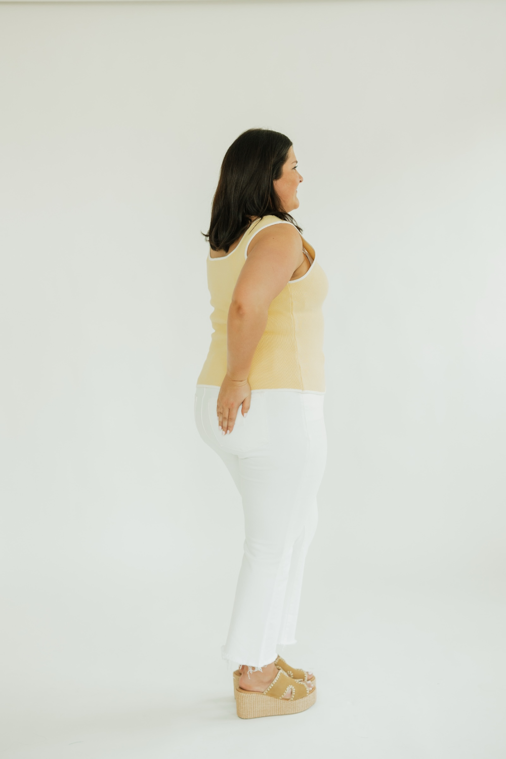 Fallon Butter Yellow Knit Vest (XS-XL)
