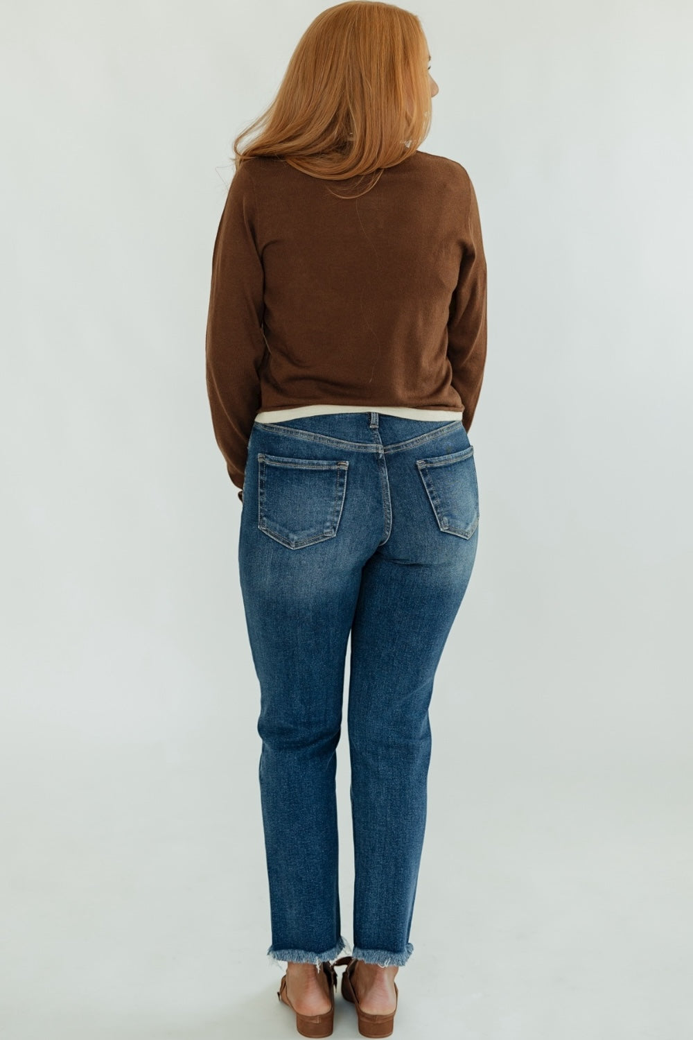 Linda Brown Layered Knit Top