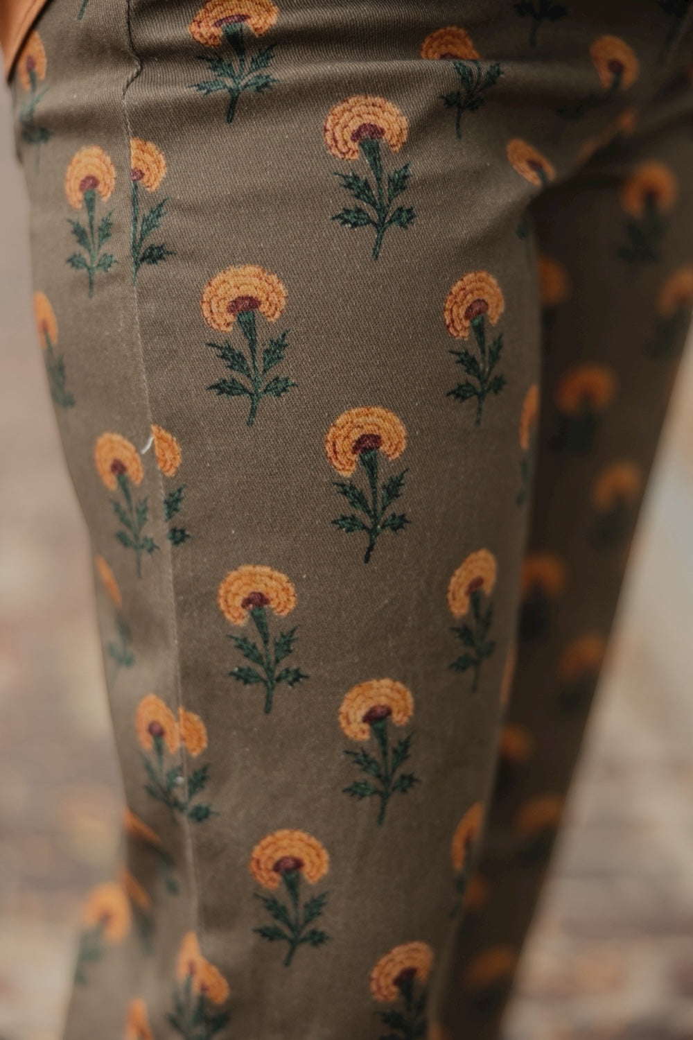 Fall Floral Wide Leg Jean