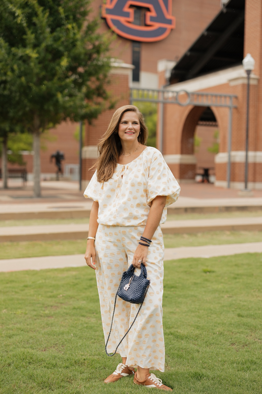 Tatum Honey Drops Bubble Hem Top (S-3XL)