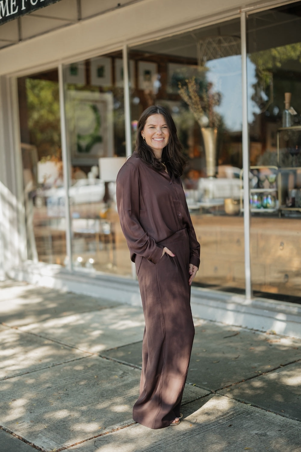 Brooks Espresso Wide Leg Pants (XS-XL)