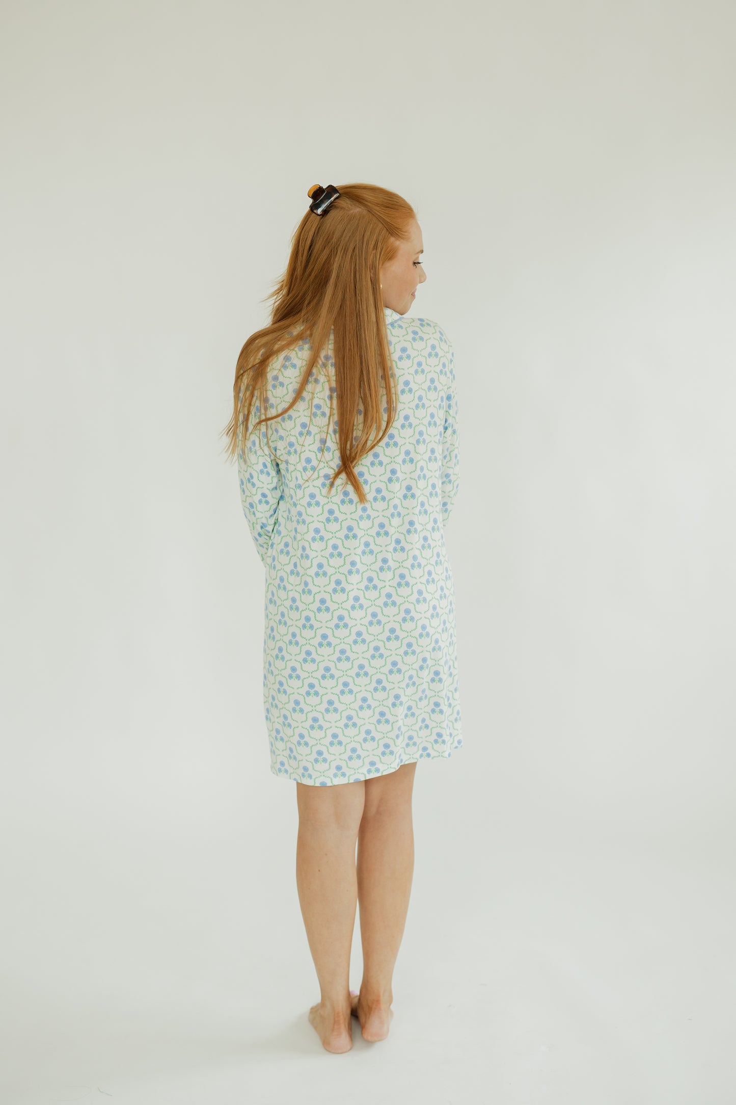 Charlotte Nightshirt in Sweetbriar Lattice by Mary Square