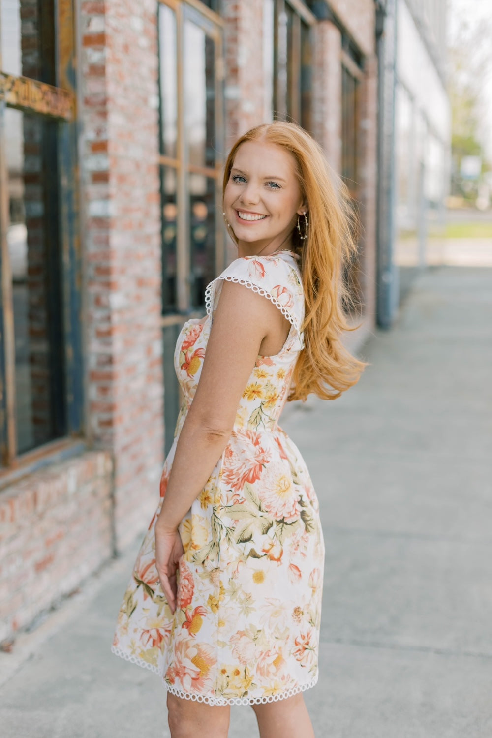 Zury Floral Smoked Mini Dress (XS-3XL)