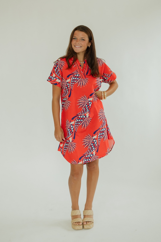 Alana Firecracker Red Dress (XS-XL)