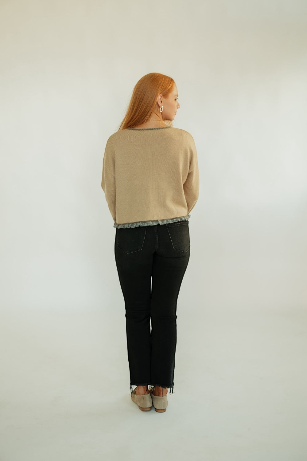 Wanda Ruffle Hem Sweater