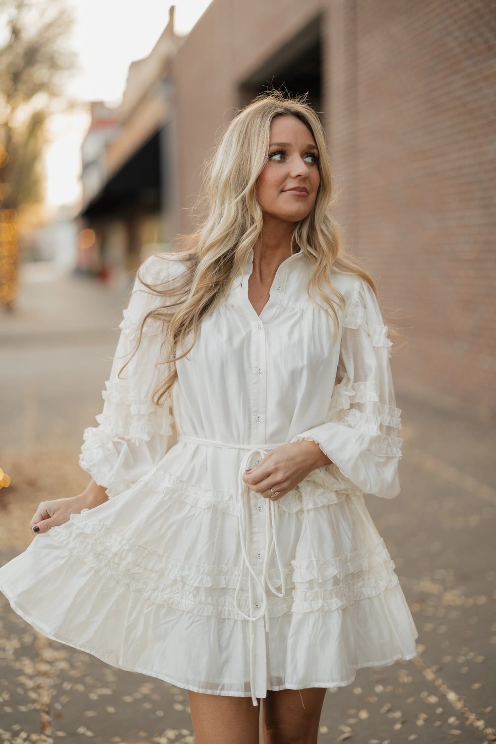 Alice Cream Mini Dress