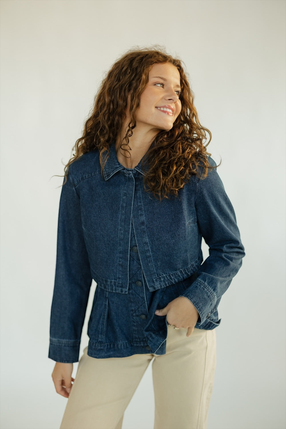 Janet Denim Jacket Top