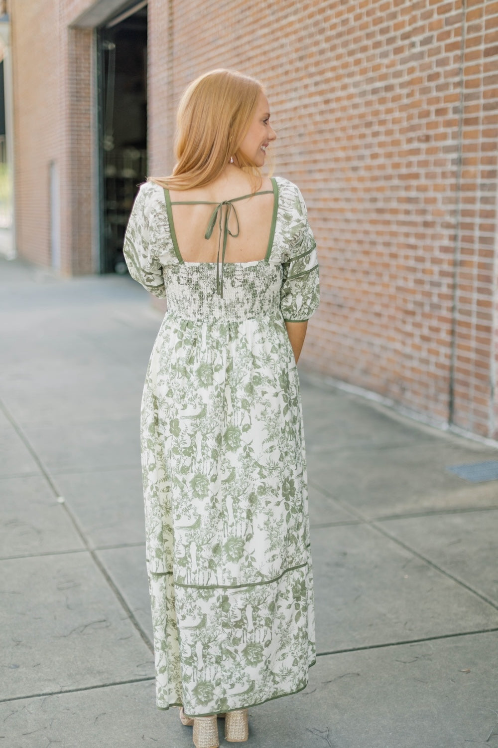 Margaret Olive Midi Dress (S-3XL)