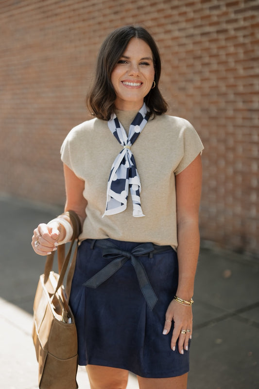 Adrienne Taupe Sweater Vest