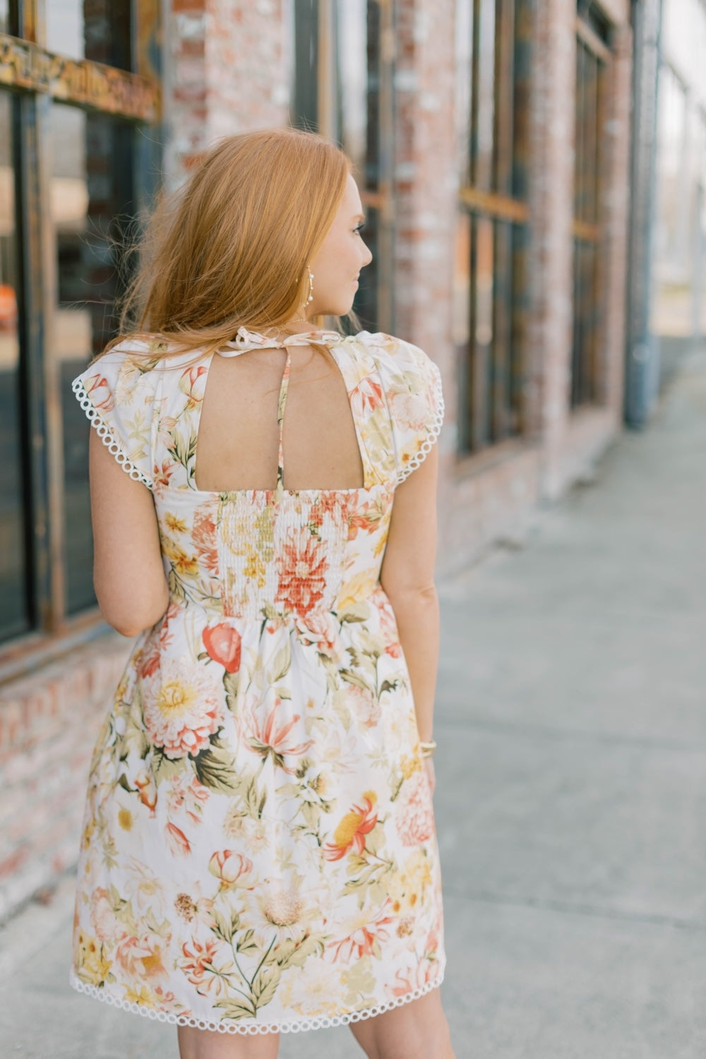 Zury Floral Smoked Mini Dress (XS-3XL)