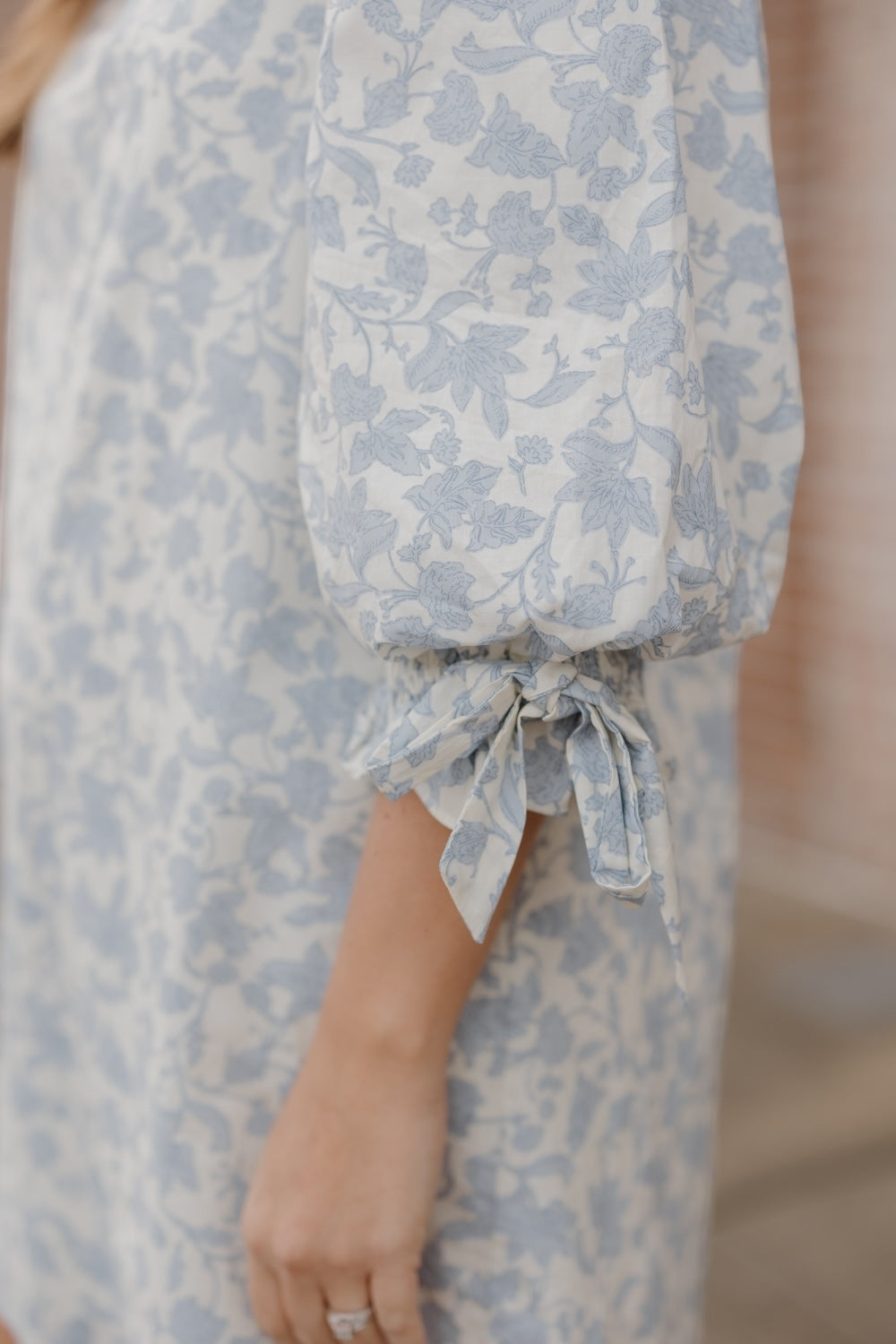 Faye Blue Floral Dress (S-2XL)