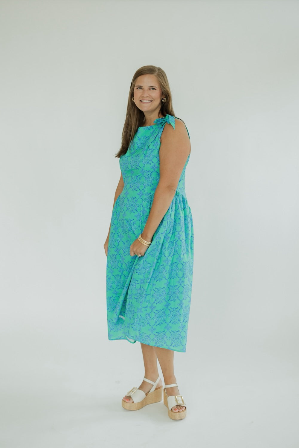 Sadie Bow Tie Shoulder Dress (XS-XL)