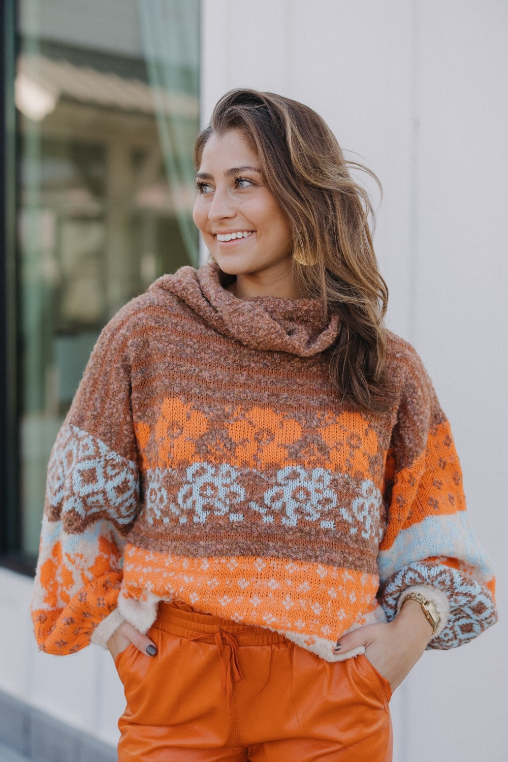 Terra Turtle Neck Fuzzy Sweater (S-3XL)
