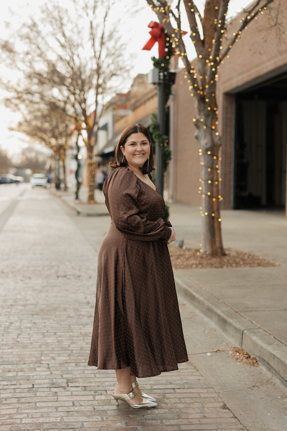 Elaine Brown Embellished Midi Dress (S-3XL)