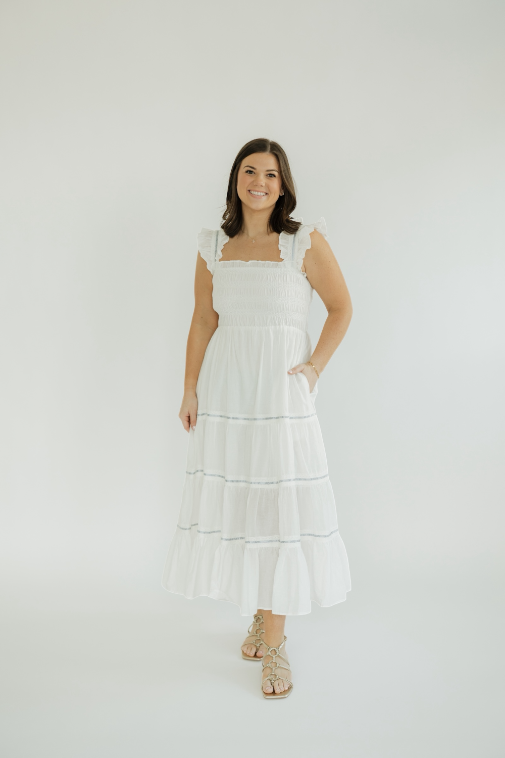 Marseille Tiered Midi Dress