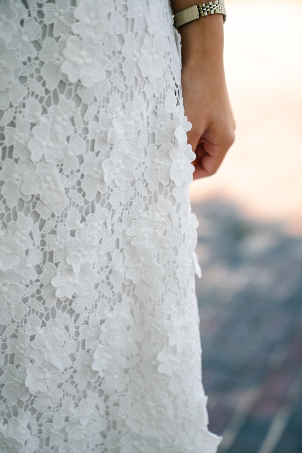 Serafina White Halter Midi Dress