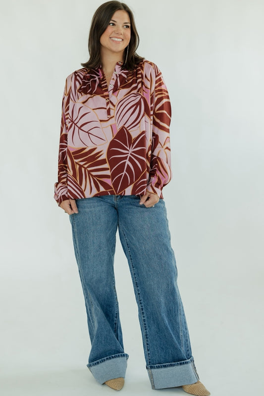 Ellen Lilac Pintuck Blouse