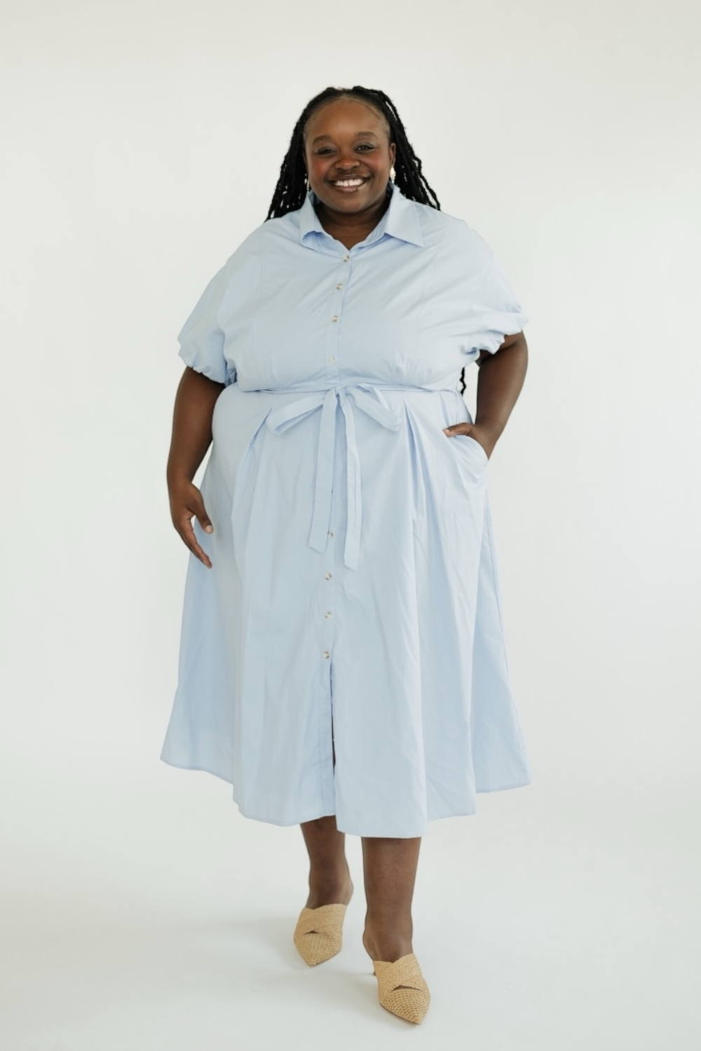 Cara Collared Tie Waist Maxi Dress